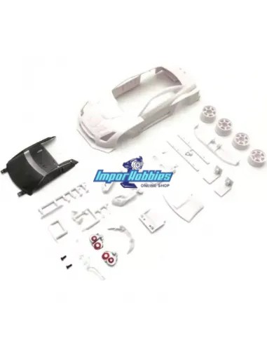 Carrocería para pintar 98mm Kyosho Mini-Z Nissan Xanavi Nismo GT-R GT500 2008 MZN219 - Carrocerías para pintar - Blanca