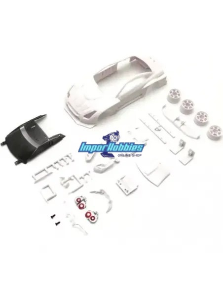 Carrocería para pintar 98mm Kyosho Mini-Z Nissan Xanavi Nismo GT-R GT500 2008 MZN219 - Carrocerías para pintar - Blanca