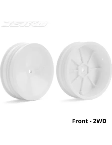 Front Wheel - White - 1/10 Buggy 2WD Hex 12mm (8 U.) Jetko JK6121WH8