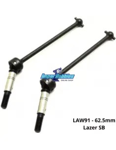 Cardans homocinetiques 62.5mm (2 U.) Kyosho Lazer SB LAW91