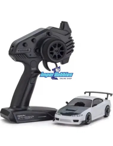 Kyosho Mini-Z AWD MA020 4WD Nissan Silvia S15 Blanco Drift Pack 32647W - Modelos Kyosho Mini-Z AWD RTR