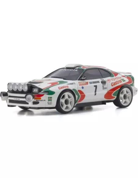 Kyosho Mini-Z AWD MA020 Toyota Celica Turbo 4WD No.7 WRC 1993 Juha Kankkunen Drift Pack 2.4ghz Readyset RC Car - 32649JK - 90mm