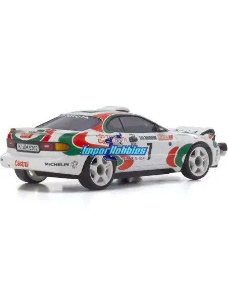 Voiture RC Kyosho Mini-Z AWD MA020 Toyota Celica Turbo 4WD No.7 WRC 1993 Juha Kankkunen Drift Pack 2.4ghz Readyset 32649JK