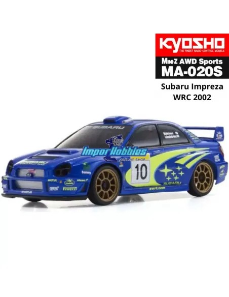 Carrosserie blanche à peindre 90mm + Jantes Kyosho Mini-Z AWD Subaru Impreza WRC 2002 MZN200 - Carrosseries à peindre (Blanche)