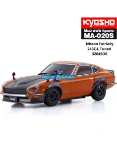 RC Car 1/28 Kyosho Mini-Z AWD MA-020S Sport 4WD Nissan Fairlady 240Z-L Tuned Orange 90mm Drift Pack 32645OR 2