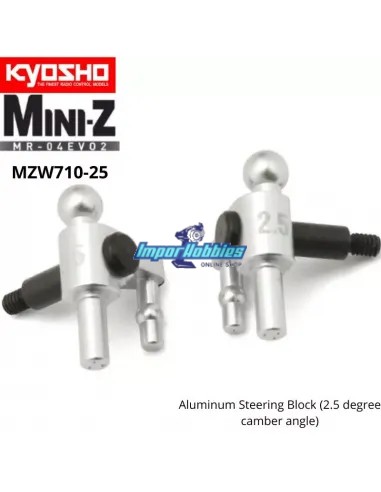 Manguetas delanteras aluminio 2.5 Deg Kyosho Mini-Z MR-04 MZW710-25
