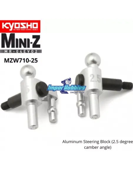Manguetas delanteras aluminio 2.5 Deg Kyosho Mini-Z MR-04 MZW710-25
