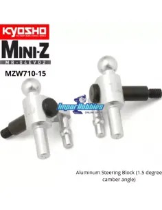 Aluminum Steering Block - 1.5 Deg Kyosho Mini-Z MR-04 MZW710-15