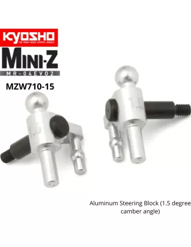 Aluminum Steering Block - 1.5 Deg Kyosho Mini-Z MR-04 MZW710-15