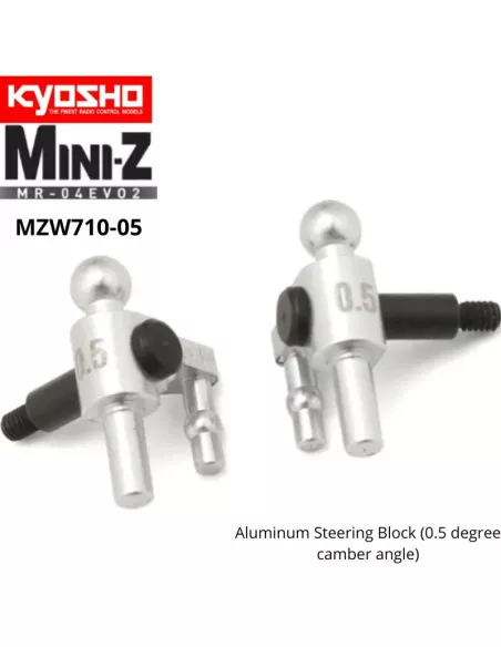 Aluminum Steering Block - 0.5 Deg Kyosho Mini-Z MR-04 MZW710-05