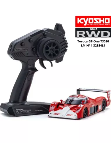 Mini RC Car 1/28 Scale Kyosho Mini-Z RWD Sports W-LM (102mm) Toyota GT-One TS020 N.1 1999 KT-531P 2.4ghz ReadySet 323454L1