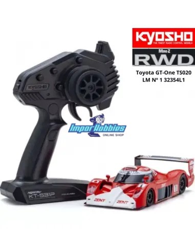 Mini voiture RC échelle 1/28 Kyosho Mini-z RWD Sports W-LM (102mm) Toyota GT-One TS020 N.1 1999 KT-531P 2.4ghz ReadySet 323454L1