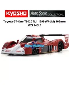 Carrocería pintada 102mm Kyosho Mini-Z Toyota GT-One TS020 Nº 1 W-LM MZP346L1
