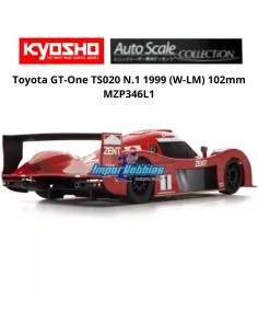 Carrocería pintada 102mm Kyosho Mini-Z Toyota GT-One TS020 Nº 1 W-LM MZP346L1 2