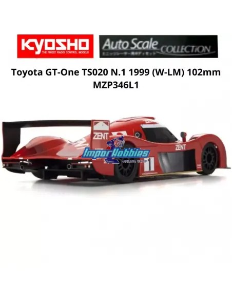 Carrocería pintada 102mm Kyosho Mini-Z Toyota GT-One TS020 Nº 1 W-LM MZP346L1