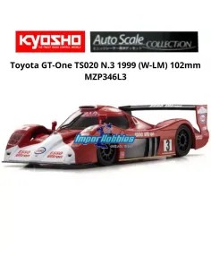 Carrocería pintada 102mm Kyosho Mini-Z Toyota GT-One TS020 Nº 3 W-LM MZP346L3 - Auto Scale