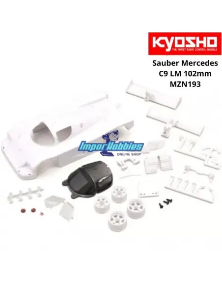 Carrosserie blanche à peindre 102mm Kyosho Mini-Z Sauber Mercedes C9 LM MZN193