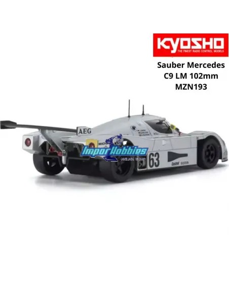 Carrocería para pintar 102mm Kyosho Mini-Z Sauber MercedesC9 Gr. C 1988 LM MZN193