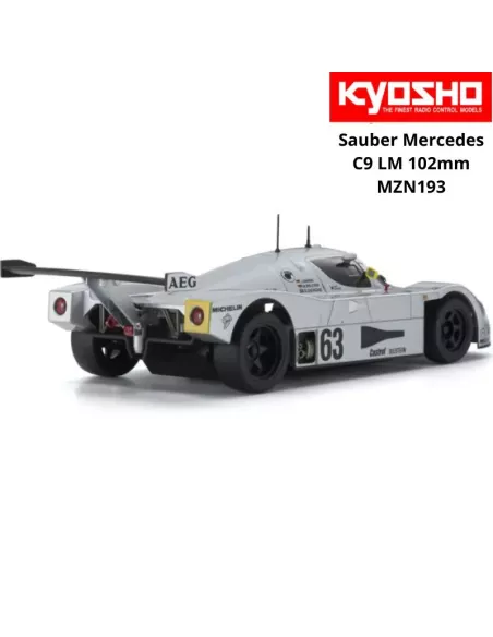 White Body Painting 102mm Kyosho Mini-Z Sauber Mercedes C9 gr. C 1988 LM MZN193