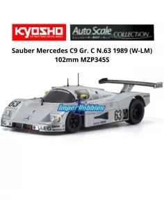 Carrosserie peinte 102mm Kyosho Mini-Z W-LM Sauber Mercedes C9 No. 63 AEG 1989 MZP345S