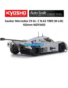 Carrosserie peinte 102mm Kyosho Mini-Z W-LM Sauber Mercedes C9 No. 63 AEG 1989 MZP345S 2
