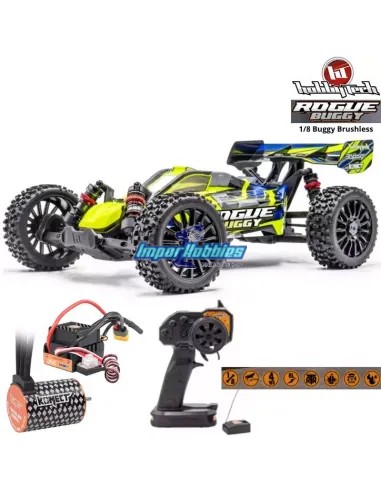 Hobbytech Rogue Buggy Jaune EP 1/8 ReadySet RTR 2.4Ghz Konect 1.ROGB.YE.RTR