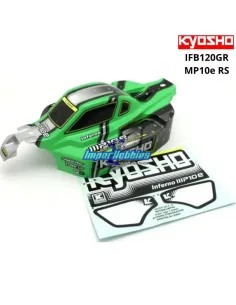 Carrosserie peint et décoré vert Kyosho Inferno MP10e RS IFB120GR