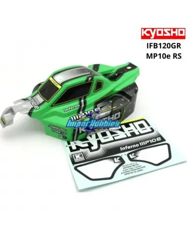 Carrocería pintada y decorada verde Kyosho Inferno MP10e RS IFB120GR