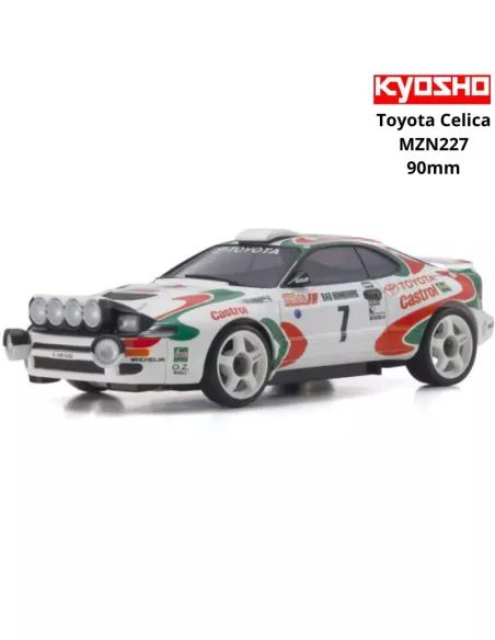 White Body Painting w/ Wheels 90mm Kyosho Mini-Z AWD Toyota Celica Turbo WRC 1993 MZN227