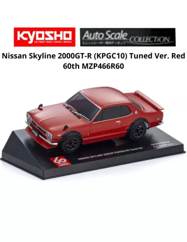 Painted Body 94mm Kyosho Kyosho Mini-Z AWD Nissan Skyline 2000GT-R (KPGC10) Tuned Ver. Red 60th MZP466R60