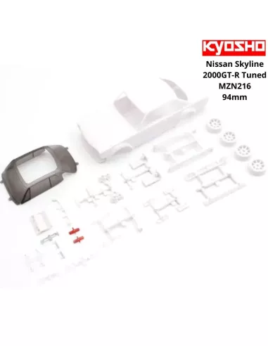 White Body Painting 94mm Kyosho Mini-Z Nissan Skyline 2000GT-R (KPGC10) Tuned Ver. MZN216