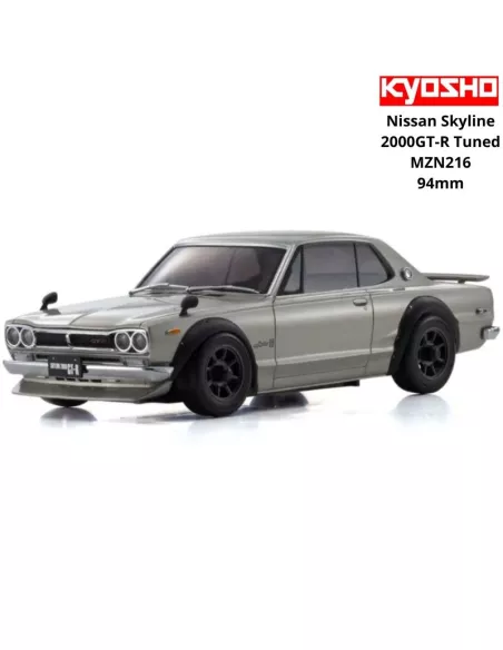 White Body Painting 94mm Kyosho Mini-Z Nissan Skyline 2000GT-R (KPGC10) Tuned Version. MZN216