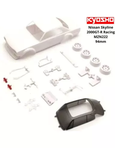 White Body Painting 94mm Kyosho Mini-Z Nissan Skyline 2000GT-R (KPGC10) Racing Ver. MZN222