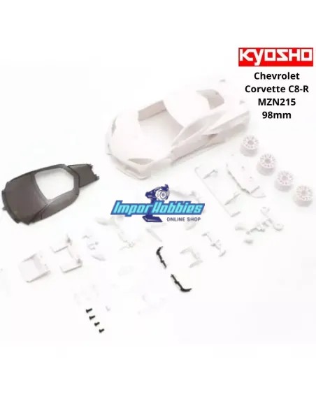Carrocería para pintar 98mm Kyosho Mini-Z Chevrolet Corvette C8-R MZN215 1/28
