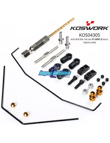 Barra estabilizadora - Del: 1.4 / Tra: 1.2 Optima Series Koswork KOS04305