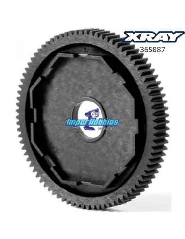 Spur Gear - 3-Pad - 87T 48P Xray XB2...