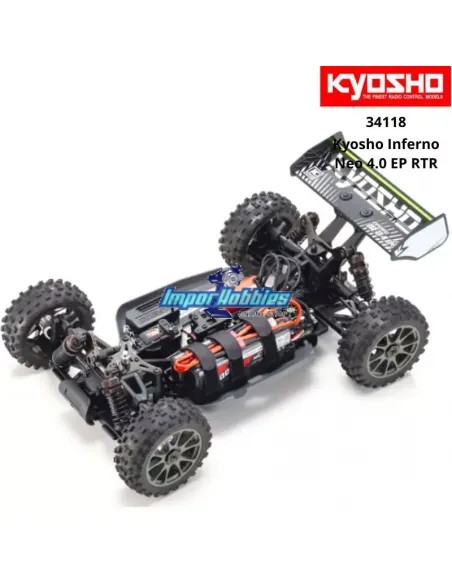 Voiture RC 1/8 échelle Buggy Kyosho Inferno Neo 4.0 VE Blanc 2.4 Ghz électrique Readyset TORX 8 - KT-231P + 34118T2
