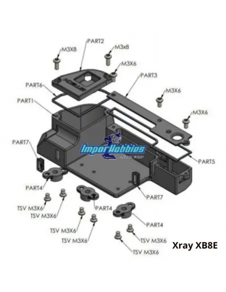 Boîtier récepteur en option IGTECH Xray XB8E IG00XB8E 21 - 22 - 23 - 24