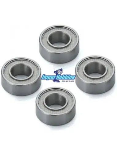 Ball Bearing Set - Fluorine Shield - 5x10x4mm (4 U.) Kyosho BRG001TSB