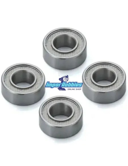 Ball Bearing Set - Fluorine Shield - 5x10x4mm (4 U.) Kyosho BRG001TSB