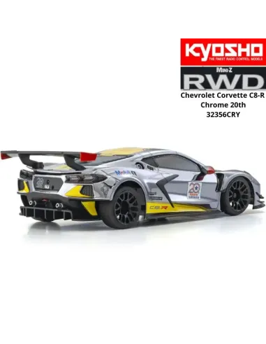 Kyosho Mini-Z MR-04 RWD Chevrolet Corvette C8-R Chrome / Yellow