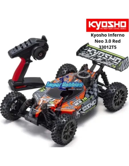 Kyosho Inferno Neo 3.0 Nitro Rouge 2.4Ghz Readyset KE21SP - KT-231P+ 33012T5 - Voiture RC Echelle 1/8 Buggy Nitro