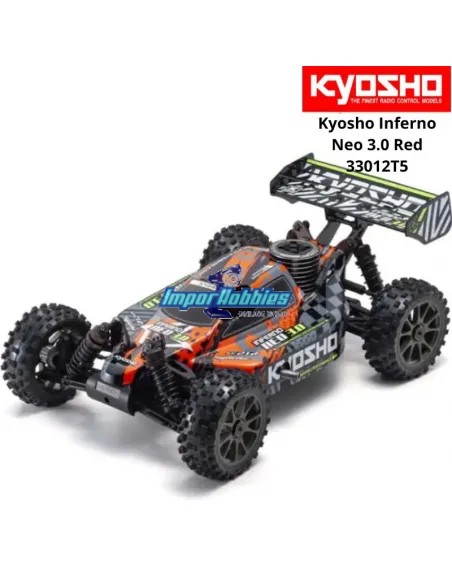 Kyosho Inferno Neo 3.0 Nitro Rouge 2.4Ghz Readyset KE21SP - KT-231P+ 33012T5 - Voiture RC Echelle 1/8 Buggy Nitro