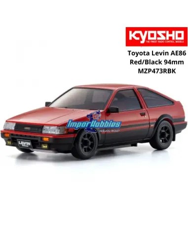 Painted Body 94mm Kyosho Mini-Z AWD Toyota Corolla Levin AE86 Red / Black MZP473RBK