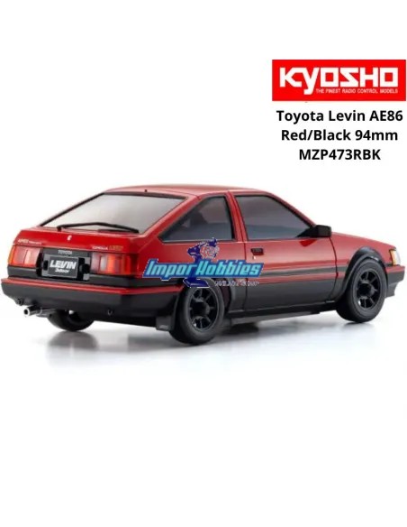 Carrosserie peinte 94mm Kyosho Mini-Z AWD Toyota Corolla Levin AE86 Rouge / Noir MZP473RBK