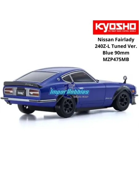 Carrocería pintada 90mm Kyosho Mini-Z AWD Nissan Fairlady 240Z-L Tuned Ver. Azul MZP475MB