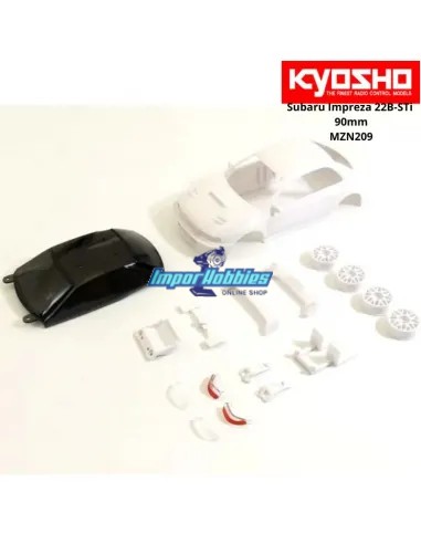 Carrocería para pintar 90mm + llantas Kyosho Mini-Z AWD Subaru Impreza 22B-STi MZN209