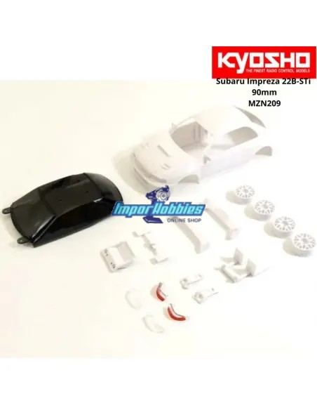 Carrocería para pintar 90mm + llantas Kyosho Mini-Z AWD Subaru Impreza 22B-STi MZN209