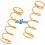 Orange Rear Springs - Option Hobao SS / SSe / VS / VSe OP-0046