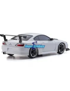 Carrosserie peinte Auto Scale Collection 90mm Kyosho Mini-Z AWD Nissan Silvia S15 GT Wing Blanc MZP477W 2